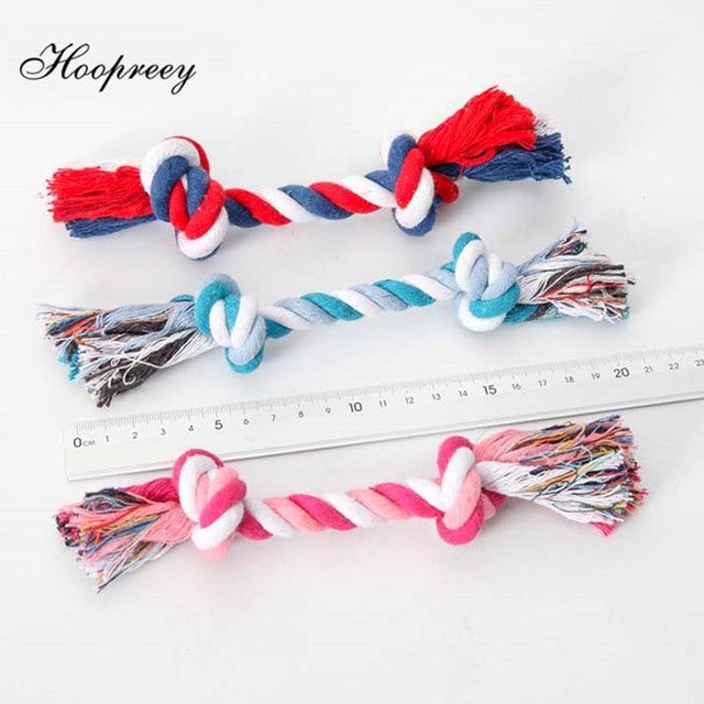 Leuk en interactief speelgoed voor je huisdier: de Cotton Double Rope Knot Pet Toy