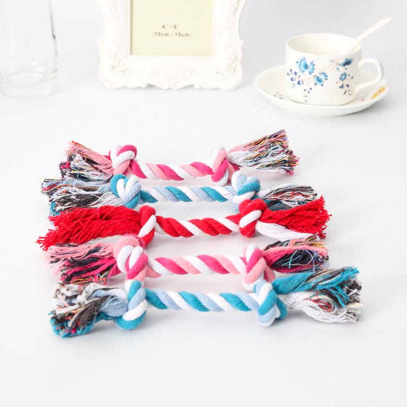 Leuk en interactief speelgoed voor je huisdier: de Cotton Double Rope Knot Pet Toy