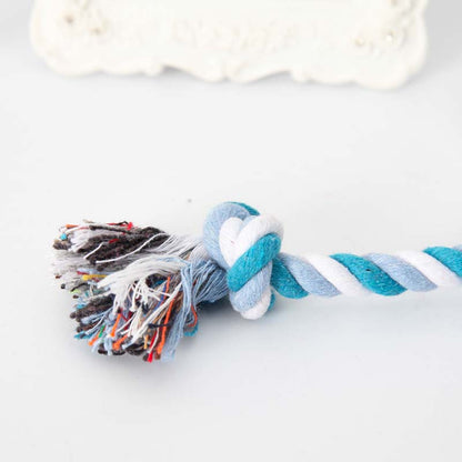 Leuk en interactief speelgoed voor je huisdier: de Cotton Double Rope Knot Pet Toy