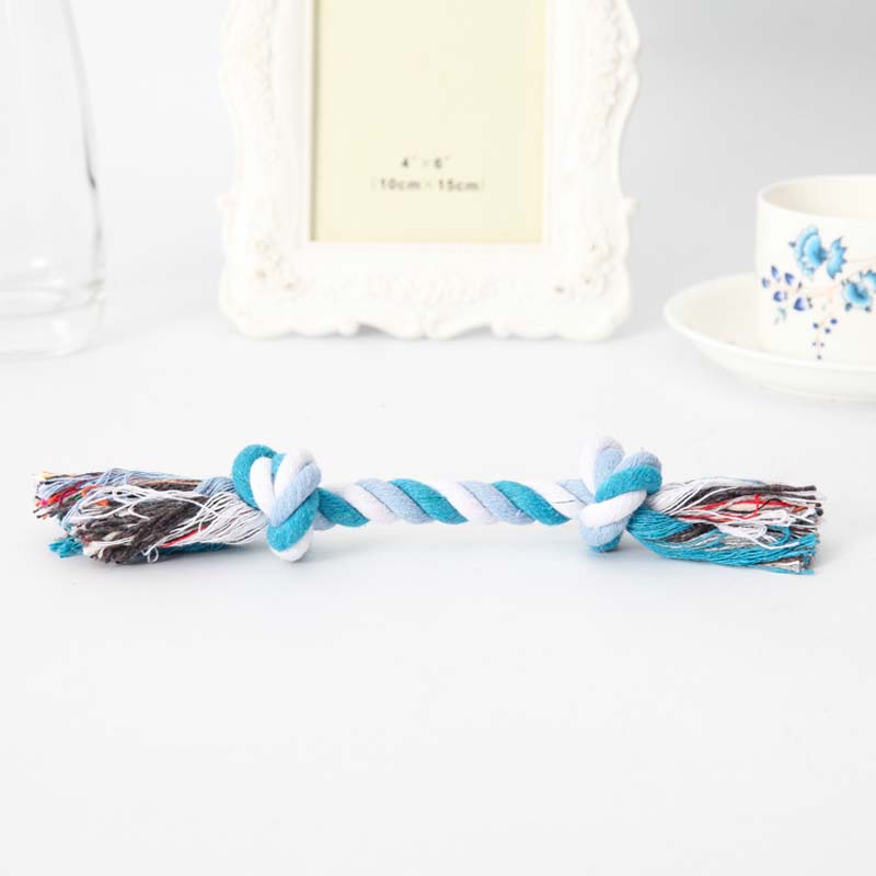 Leuk en interactief speelgoed voor je huisdier: de Cotton Double Rope Knot Pet Toy