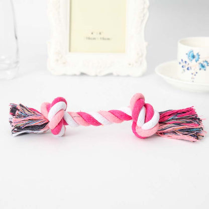 Leuk en interactief speelgoed voor je huisdier: de Cotton Double Rope Knot Pet Toy